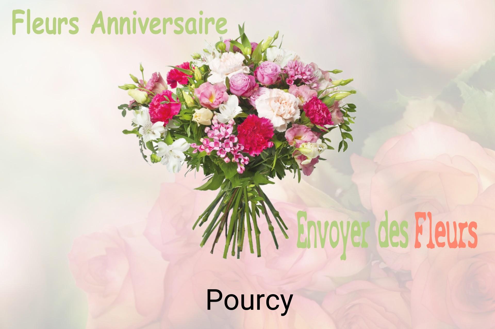 Bouquet de fleurs d’anniversaire livré à Pourcy